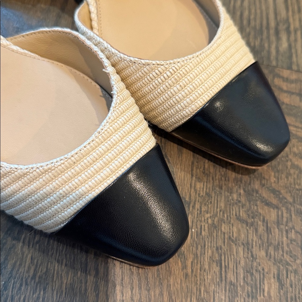 Veronica Beard - Cecile Raffia Cap - Toe Slingback - image 5